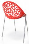 Krzesło Zara Aurora Ornament czerwone   5